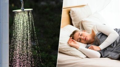 Ducha con agua fría y caliente para mejorar la calidad del sueño