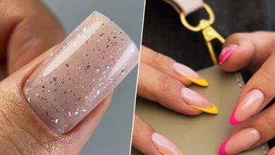 Manicura rusa perfecta con uñas brillantes y saludables