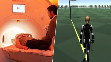 Ilustración de una persona con una interfaz cerebro-computadora