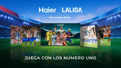 Imagen de un televisor Haier 2026 con pantalla QLED y sistema de sonido avanzado