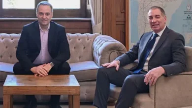 Diego Santilli y Javier Milei en reunión