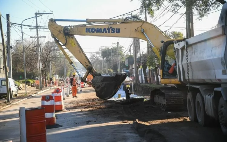 Obra de duplicación de calzada en Avenida Bodereau