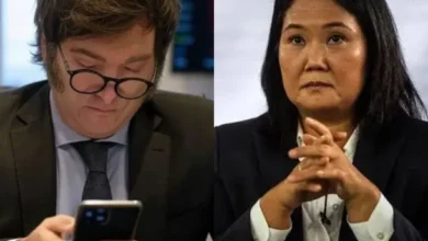 Imagen de Javier Milei y Keiko Fujimori