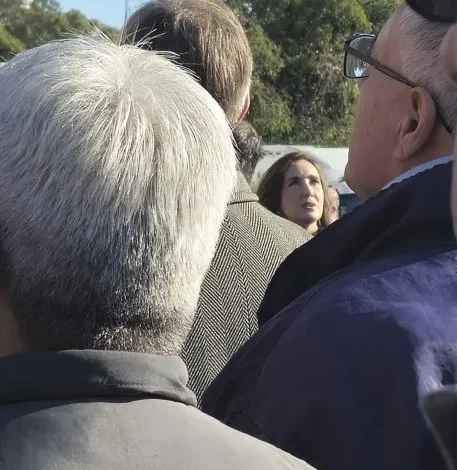Victoria Villarruel y Javier Milei en el Día de la Bandera