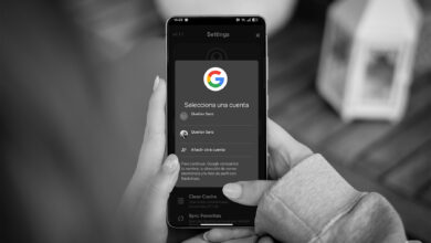 imagen de un smartphone con la pantalla de inicio de Google