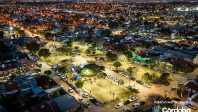 Imagen de la plaza Prusia renovada con iluminación LED y nuevos espacios para el deporte y el esparcimiento