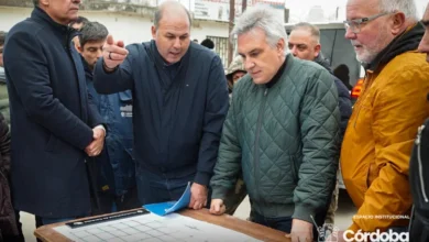 Imagen de obras de pavimentación y red cloacal en barrio Villa Unión