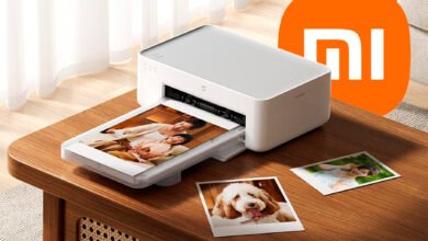 Impresora de fotos Xiaomi con una foto impresa