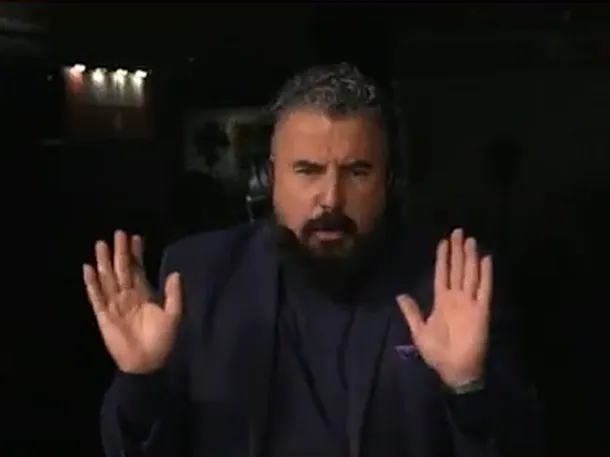 Álvaro Morales, periodista de ESPN, durante una transmisión