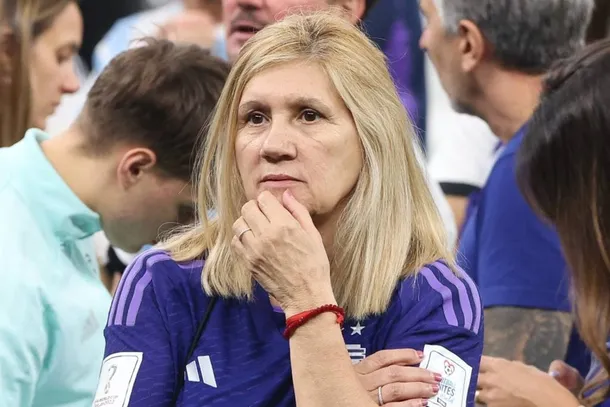 Imagen de Celia Messi expresando su apoyo a la Selección Argentina