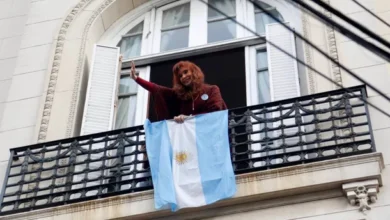 Cristina Kirchner en una conferencia de prensa