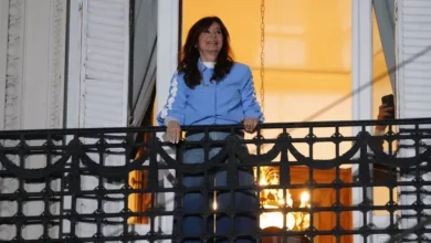 Cristina Kirchner en una conferencia de prensa
