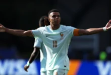 Kylian Mbappé celebrando un gol en el Mundial 2026