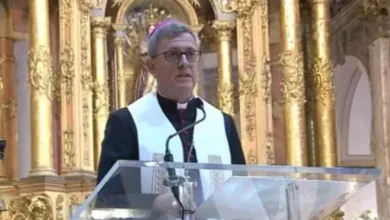 Arzobispo Jorge García Cuerva durante el Tedeum del 9 de Julio