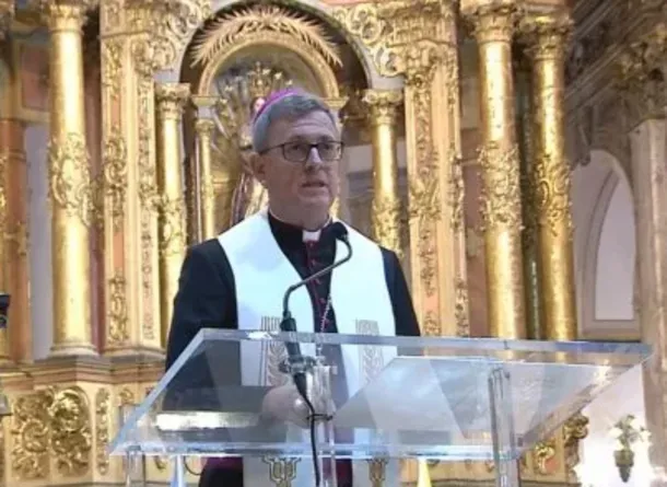 Arzobispo Jorge García Cuerva durante el Tedeum del 9 de Julio