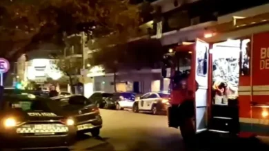 Incendio en Caballito: bomberos en acción