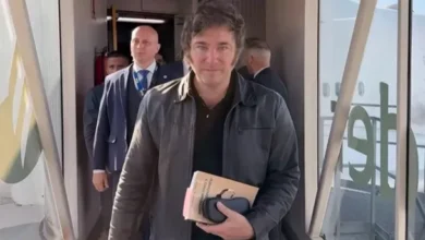 Javier Milei en una reunión internacional
