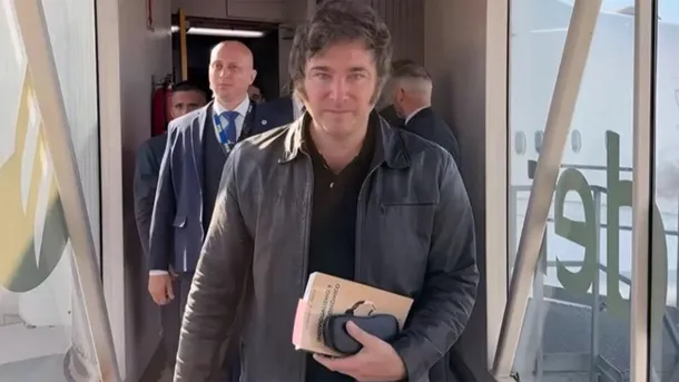 Javier Milei en su gira sudamericana