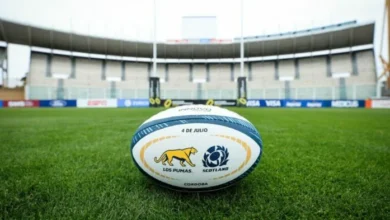 Aficionados de rugby en el estadio Mario Alberto Kempes