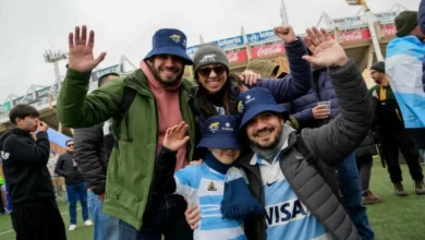 Imagen de la multitud en el Estadio Mario Alberto Kempes durante un partido de rugby