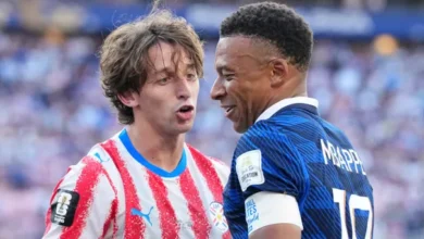 Mbappé en acción durante el partido contra Paraguay en el Mundial 2026
