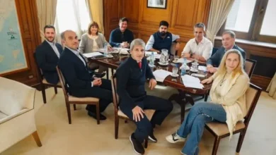 Javier Milei en una reunión de gabinete
