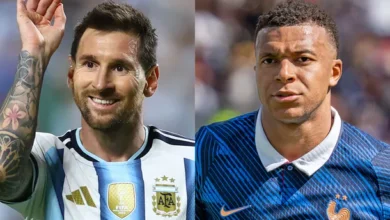 Lionel Messi y Kylian Mbappé en la cancha, en el Mundial 2026
