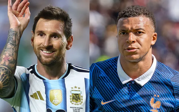 Lionel Messi y Kylian Mbappé en la cancha, en el Mundial 2026