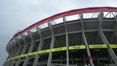 Tormenta eléctrica en el Estadio Azteca