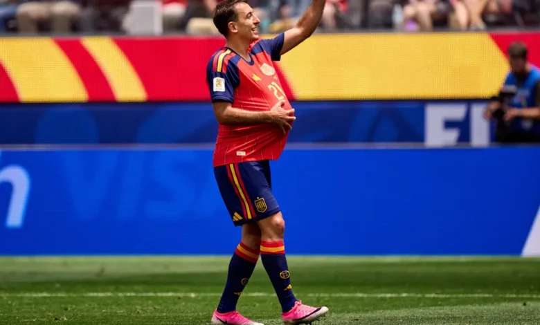 La Selección Española celebra su victoria sobre Austria en el Mundial 2026