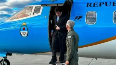 Javier Milei y Keiko Fujimori en la ceremonia de asunción en Perú