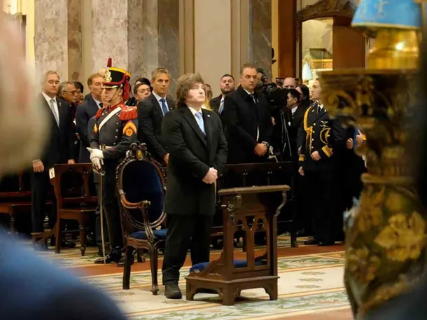 Imágenes del Tedeum en la Catedral Metropolitana durante el Día de la Independencia