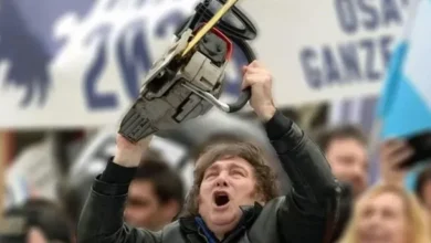 Imagen del presidente Javier Milei anunciando el proyecto de shutdown