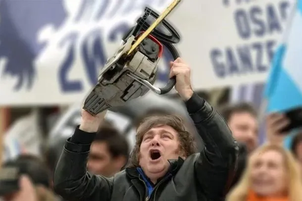 Imagen del presidente Javier Milei anunciando el proyecto de shutdown