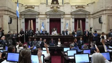Sesión del Senado de la Nación en Argentina