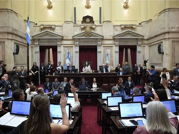 Sesión del Senado de la Nación en Argentina