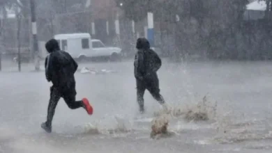 Imagen de tormentas fuertes en el Área Metropolitana de Buenos Aires