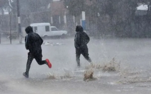 Imagen de tormentas fuertes en el Área Metropolitana de Buenos Aires