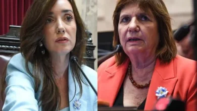 Foto de Patricia Bullrich y Victoria Villarruel en el Senado
