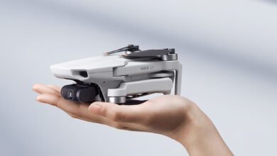 Drones con sensores LiDAR en vuelo