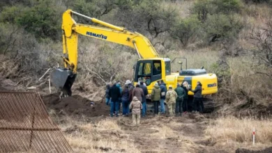 Restos humanos exhumados en el Centro Clandestino de Detención La Perla, zona Loma del Torito, Córdoba