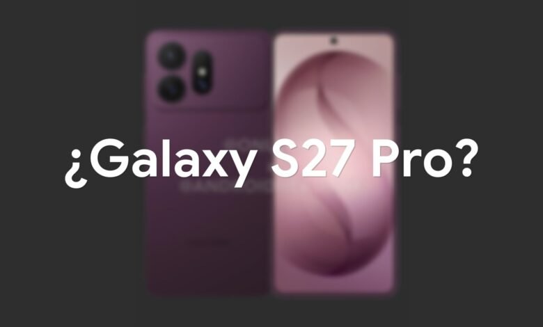 Render del Samsung Galaxy S27 Pro con su barra de cámara de 200 MP y ultra gran angular