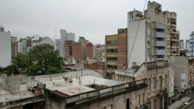 Imagen de un cielo nublado sobre la ciudad de Córdoba