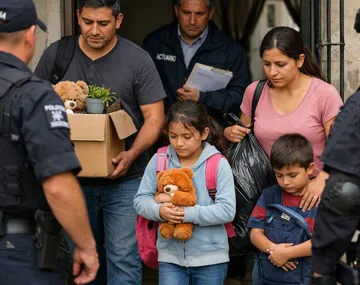 Familias argentinas luchando contra la mora