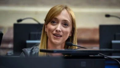 Senadora Anabel Fernández Sagasti en una sesión del Senado
