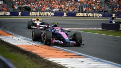 Franco Colapinto en la pista de Zandvoort tras la penalización