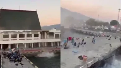 Imagen de destrucción en Indonesia después del terremoto