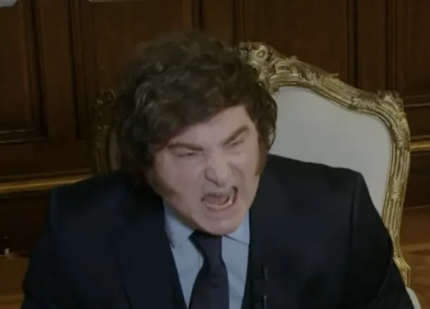 Imagen de Javier Milei durante una conferencia de prensa