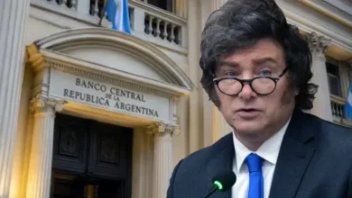 Imagen del presidente Javier Milei anunciando la reforma del Banco Central