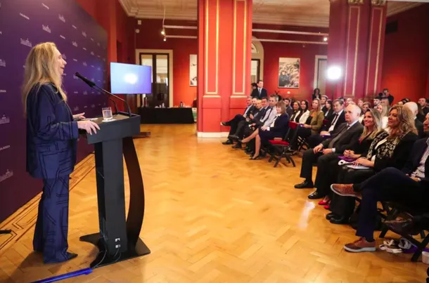 Javier Milei, presidente de la Nación Argentina, en una reunión con legisladores